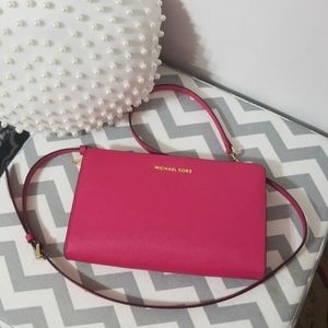 💖SALE Michael Kors Large Safiano Leather Crossbody